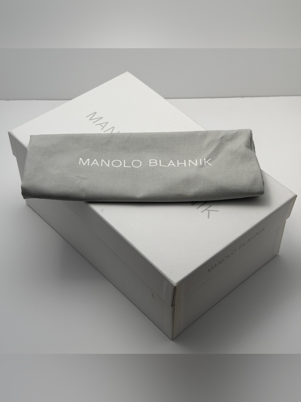 Manolo Blahnik Blush Feather-Trim Slingback Heels - NIB EU38 - Picture 9 of 9